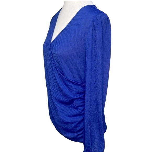 Express Surplice Wrap Tie Sleeves Blouse - Picture 4 of 7